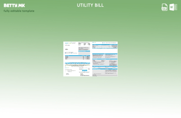 Модерен стил на шаблон страници за сметки за комунални услуги на САД Infinite En